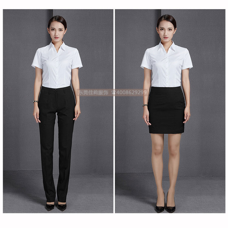 優質辦公室女士短袖襯衫-效果圖3